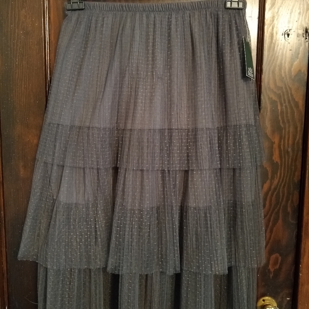 NWT tea length polka dot tulle skirt